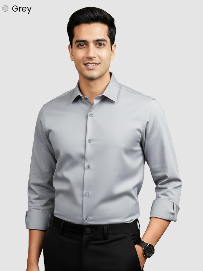 Premium Micro Spandex Shirt - ASH L/SLV